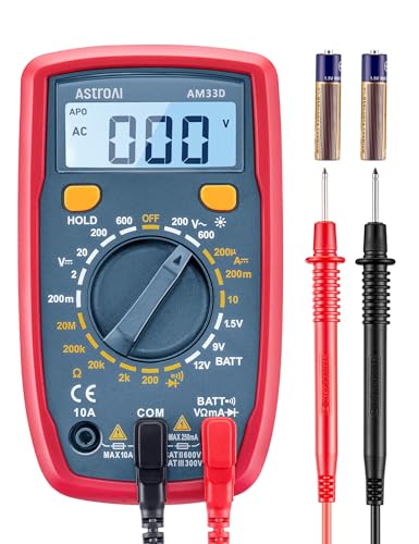AstroAI Digital Multimeter for Voltage, Current, Resistance and Continuity Testing