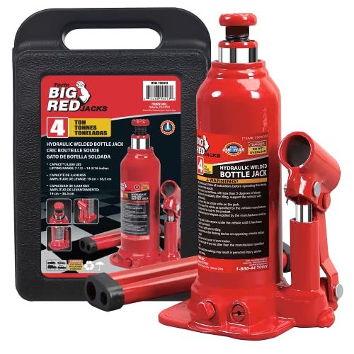 Hydraulic Bottle Jack 4 Ton Capacity with Carrying Case