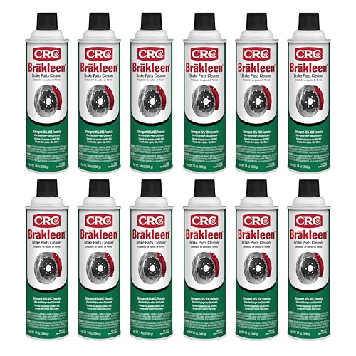 Brakleen Non-Chlorinated Brake Parts Cleaner - 14 oz, 12 Pack