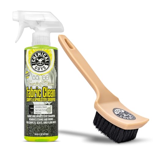 Chemical Guys Citrus Fabric & Upholstery Cleaner with Interior Brush