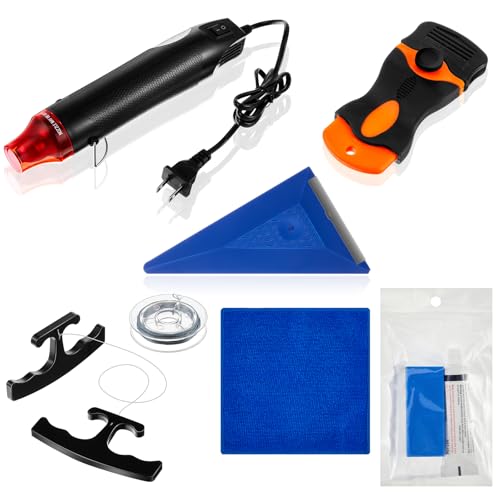 Emblem Removal and Vinyl Wrap Tool Kit with Heat Gun and Accessories
