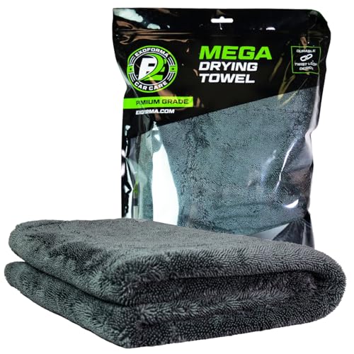 ExoForma Mega Car Drying Towel - Super Absorbent Microfiber, 24" x 36"