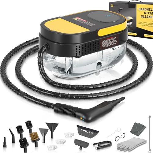 Gautye Handheld Steam Cleaner with Adjustable Steam Control and Large Water Tank