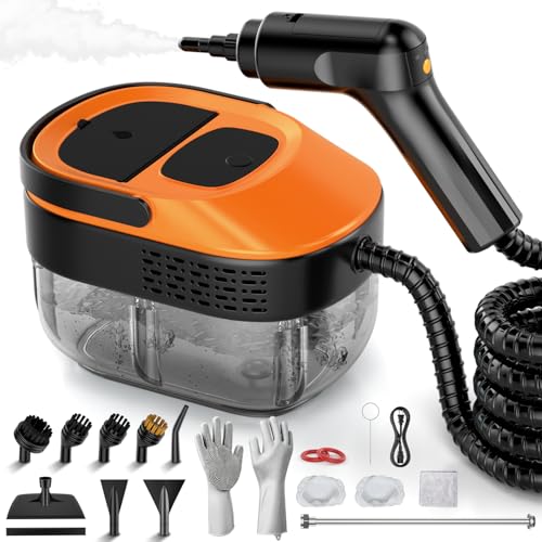 Handheld Steam Cleaner with Large Tank and 17 Accessories