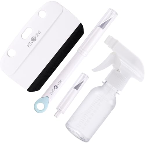 HTVRONT Window Film Installation Kit with Squeegee, Knife, Blade & Spray Bottle