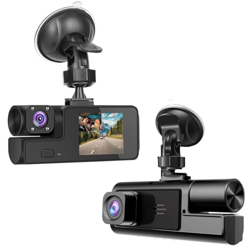 1080P Dual Front and Inside Dash Camera with Night Vision