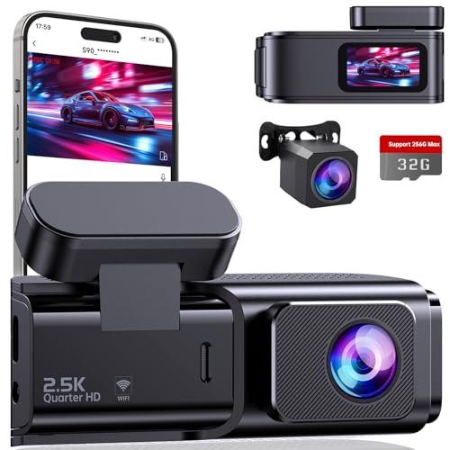 Ecomoment S90 Dual Front and Rear Dash Cam with Night Vision