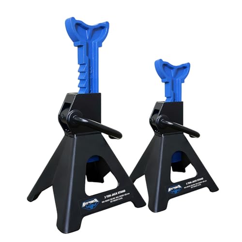 3 Ton Adjustable Heavy Duty Jack Stands - Pair