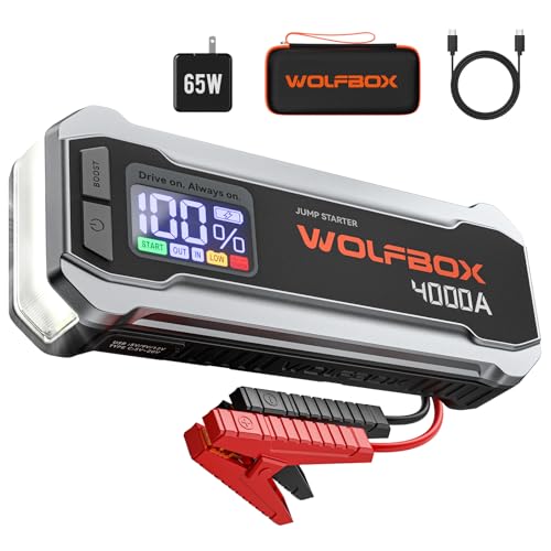 WOLFBOX MV24 4000A 12V Portable Car Jump Starter