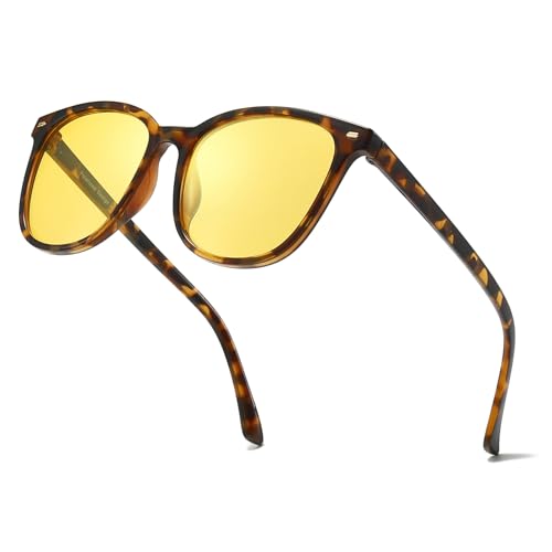 Polarized Night Vision Driving Glasses with Yellow Lens and UV400 Protection