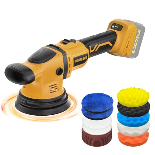 VERVEWAVE Cordless 6-Inch Orbital Car Polisher Compatible with DeWalt 20V Batteries