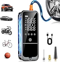 Portable Tire Inflator - Air Pump with Pressure Gauge