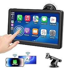 Wireless Carplay Screen for Car, 7" HD Touch Screen Portable Car Stereo for Carplay & Android Auto, Pantalla para Carros with Bluetooth, AUX, FM Transmitter, Voice Control