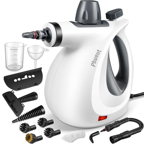 Handheld Multi-Surface Natural Steam Cleaner with 12 Accessories