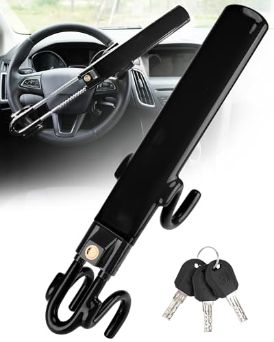 Tevlaphee Adjustable Heavy Duty Steering Wheel Lock
