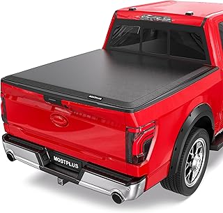 MOSTPLUS Roll-Up Soft Vinyl Tonneau Cover for Ford F150 Short Bed