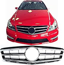 Sport Bumper Grille for 2008-2014 Mercedes W204 (Chrome)