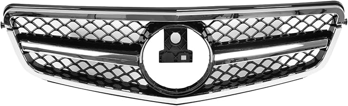 Front Grille for 2008-2014 Mercedes W204 C-Class (Silver Diamond)