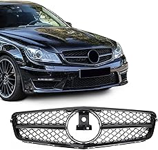 Front Grille for 2008-2014 Mercedes W204 C-Class (Gloss Black)