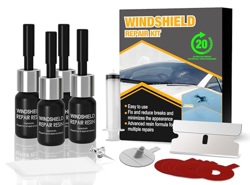 Windshield Repair Kit for Chips and Cracks ,  4 Pack